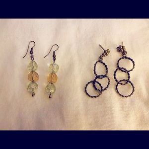 Hobo inspired drop earrings (2 Pair)